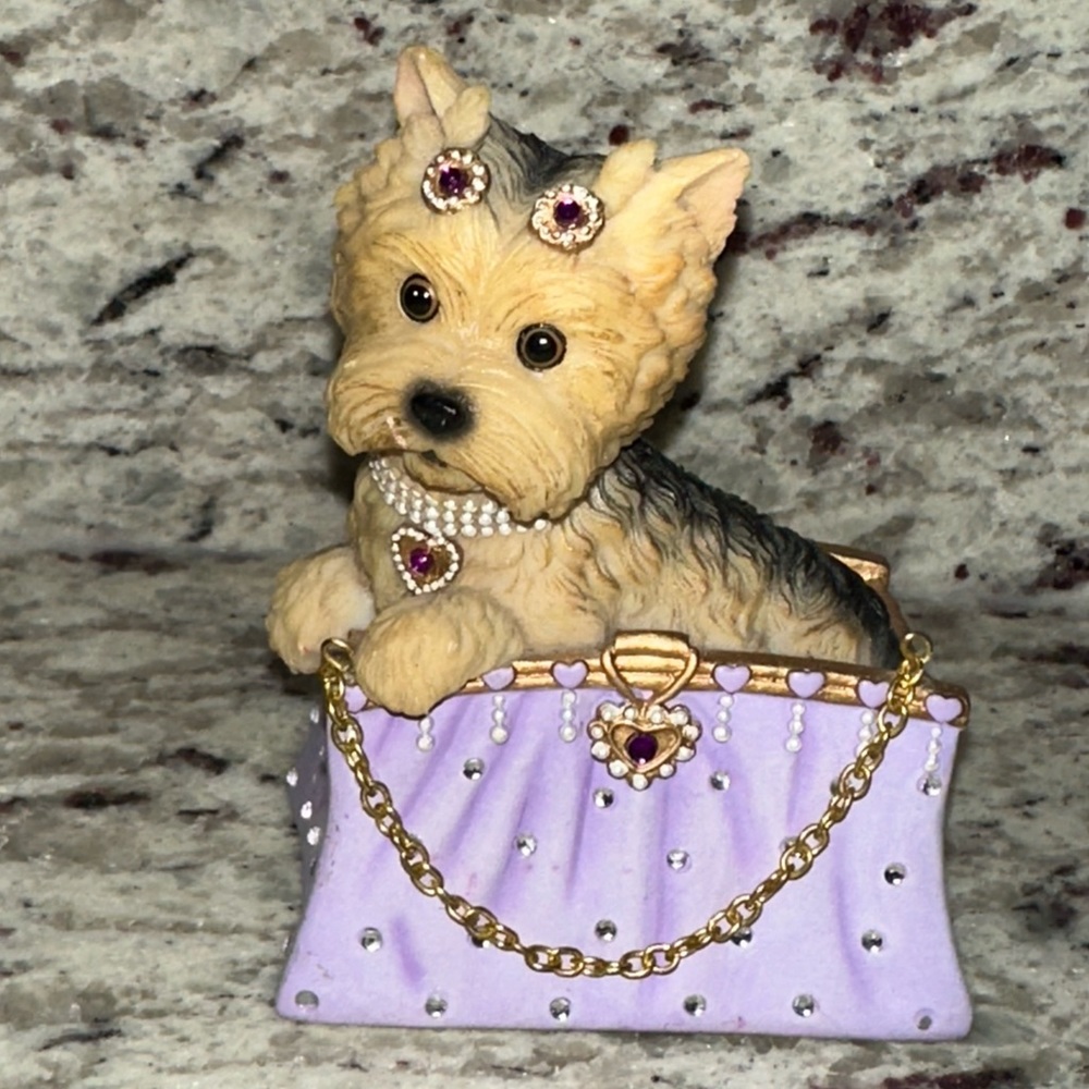 “One Posh Pooch” Yorkie Figurine